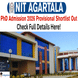 NIT Agartala PhD Admission 2026 Provisional Shortlist Out; Online Test on December 19
